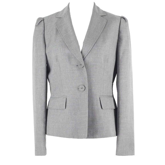 Nine & Co Jackets & Blazers - Nine & Co. Sz 6 Gray Lined 2 Button 100% Polyester Jacket